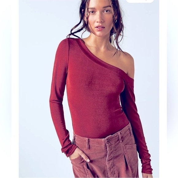 Free People Off shoulder That’s Hot Bodysuit. - Picture 8 of 13